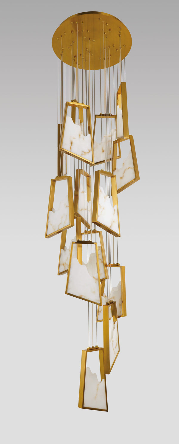 THE GOLDEN TWIST CHANDELIER