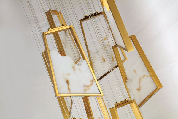 THE GOLDEN TWIST CHANDELIER