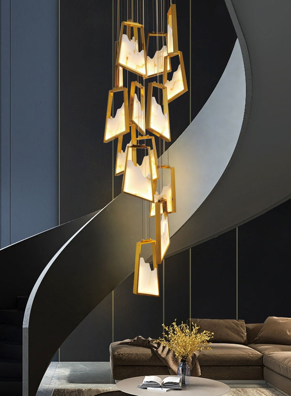 THE GOLDEN TWIST CHANDELIER