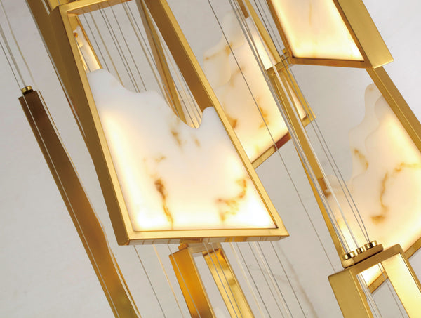 THE GOLDEN TWIST CHANDELIER